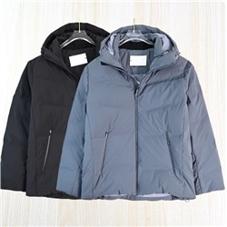 Мужской пуховик плотный и теплый из гусиного пуха