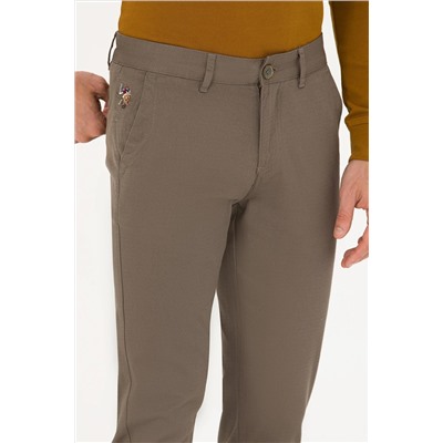 Erkek Vizon Kanvas Pantolon