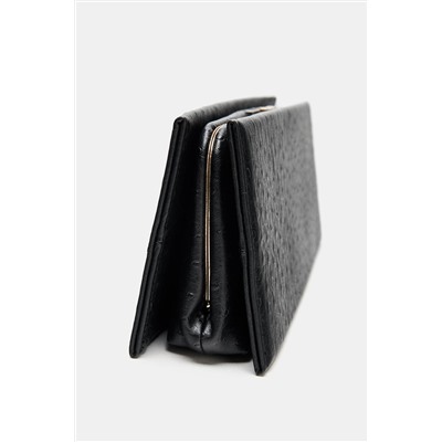 EMBOSSED LONG CLUTCH BAG