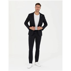 Lacivert Ekstra Slim Fit Kumaş Pantolon