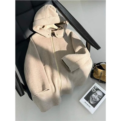 Роскошное шерстяное пальто с капюшоном на молнии  Lor*o Pian*a