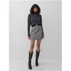 Checked mini skirt