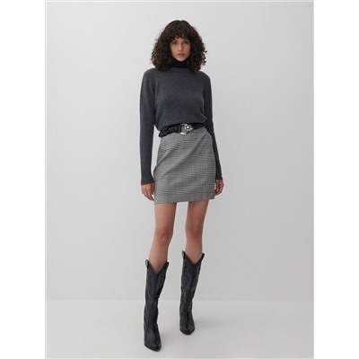 Checked mini skirt