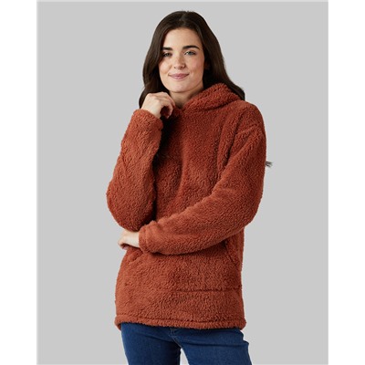 WOMEN'S SOFT SHERPA PULLOVER HOODIE
