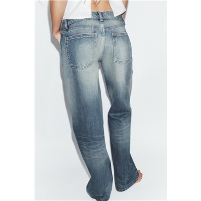 TRF LOW-RISE WIDE-LEG JEANS
