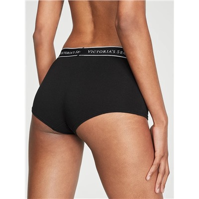 Logo Cotton Boyshort Panty