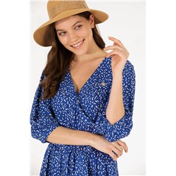 Kadın Saks Dokuma Elbise