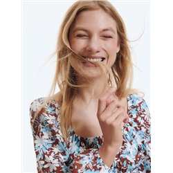 EcoVero™ Gemusterte Bluse