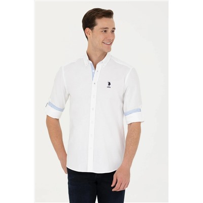 Erkek Beyaz Uzun Kollu Gömlek