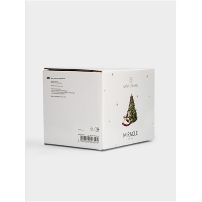 Кружка, 380 мл, фарфор N, белая, Лошадка и елка, Miracle