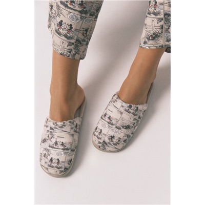 Zapatillas casa blanco Mickey Mouse