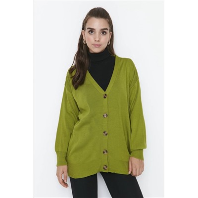 TRENDYOL MODEST Yeşil Triko Hırka TCTAW23HI00009