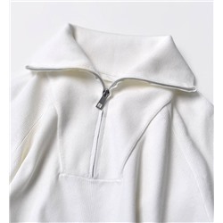 OYSH*O женский пуловер с высоким воротником на молнии, экспорт