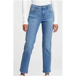 Mid Rise Classic Straight Jeans
