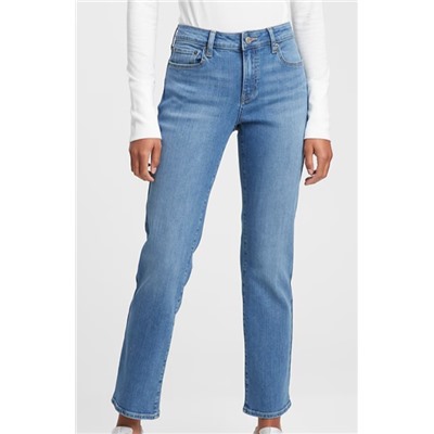Mid Rise Classic Straight Jeans