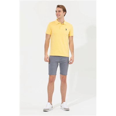 Erkek Açık Sarı Polo Yaka Tişört