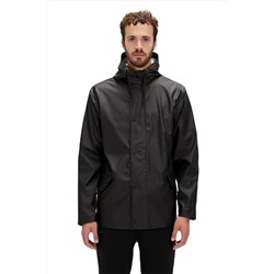 Bad Bear Patrol Raincoat Siyah Erkek Kapüşonlu Yağmurluk