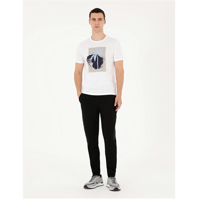 Siyah Slim Fit Eşofman Altı