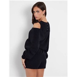 АКЦИЯ !  Интересный женский трикотажный комбинезон с открытыми плечами ГЕС*С