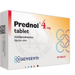 Prednol 4 mg (аналог c действующим веществом Метилпреднизолона натрия)