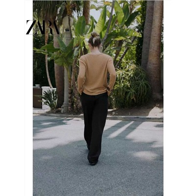 Женский лонгслив из смесового тенселя и шерсти  ЗАР*А