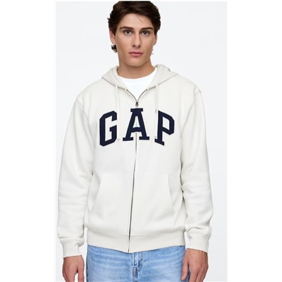 Adult Relaxed Gap Logo Zip Hoodie