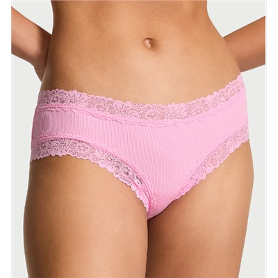 PINK Wink™ Lace-Trim Cheeky Panty