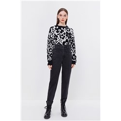 Jersey de lana y cachemir Negro