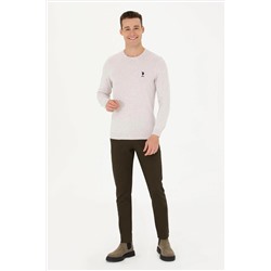 Erkek Koyu Haki Kanvas Pantolon