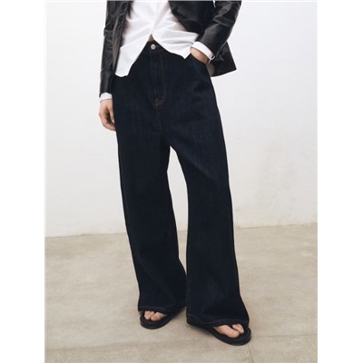 Tejano wideleg tiro bajo rinse wash