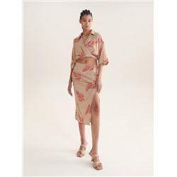 Блузка из смесового льна