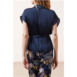 Рубашка Salvo темно- синяя