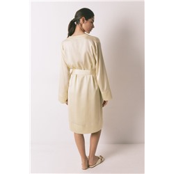 Bata corta satén amarilla