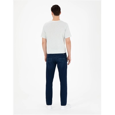 Koyu Lacivert Straight Fit Jean Pantolon