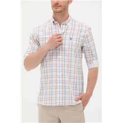 Erkek Ekru Uzun Kollu Gömlek