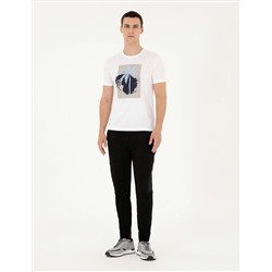 Siyah Slim Fit Eşofman Altı