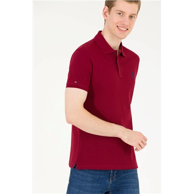 Erkek Plum Basic Polo Yaka Tişört
