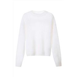 Jersey de mohair Blanco