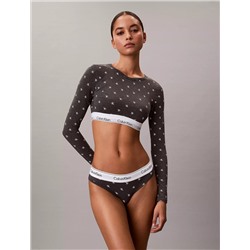Icon Cotton Modal Lightly Lined Long Sleeve Tee Bralette