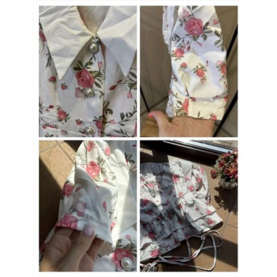 Милое женское платье в цветочный принт ,фабрика