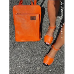 AB.ZAPATOS · 320-8 PC · NARANJA+Pendientes flores PA3768 NARANJA