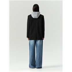 Однобортный жакет с капюшоном, ML825/emma