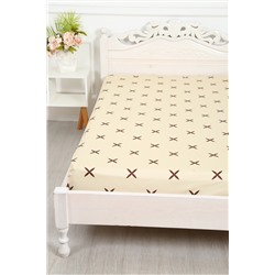 Простыня на резинке сатин Искушение-компаньон