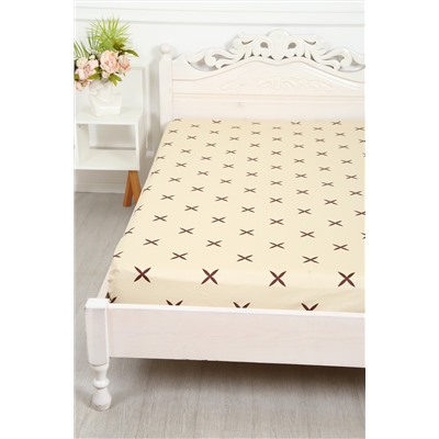 Простыня на резинке сатин Искушение-компаньон