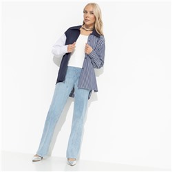 Рубашка комбинированная, Навсегда в сердце (blue)