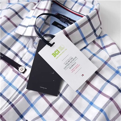 Мужская деловая рубашка с длинным рукавом ТОММИ ХИЛФИГЕ*Р