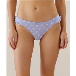 Tanga de algodón calado