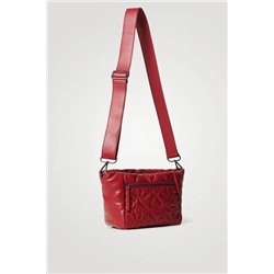 Bolso bandolera piel acolchada