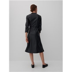 Hemdblusenkleid aus Lederimitat