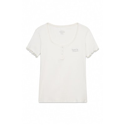 Camiseta manga corta algodón blanco